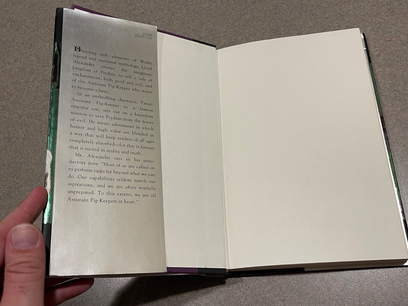 The Book of Three (The Chronicles of Prydain) Lloyd Alexander (Hardcover Edition