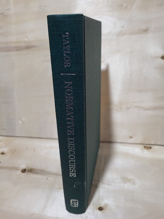 Paul W. Taylor, Normative Discourse  HC 1961 / 1975 vg some pencil lines notes