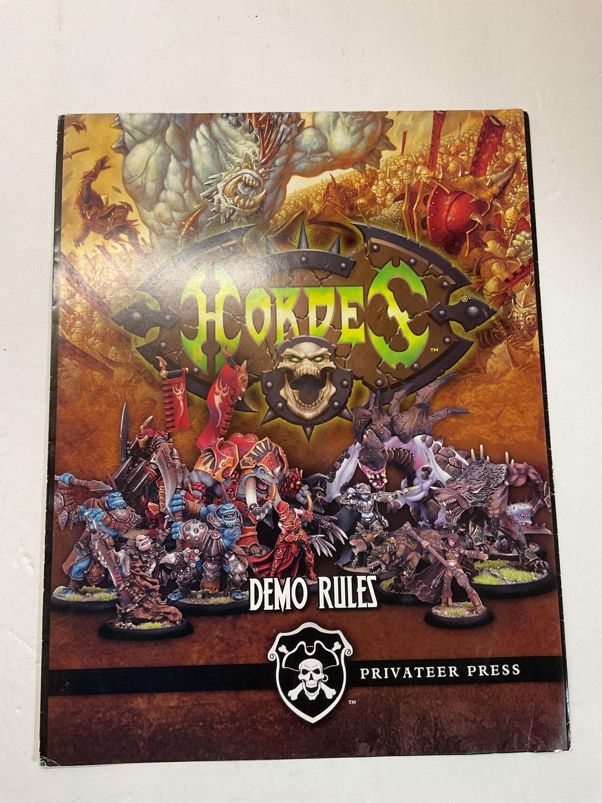 Privateer Press Hordes Demo Rules Quick Start Rulebook Circle Trollbloods Guide