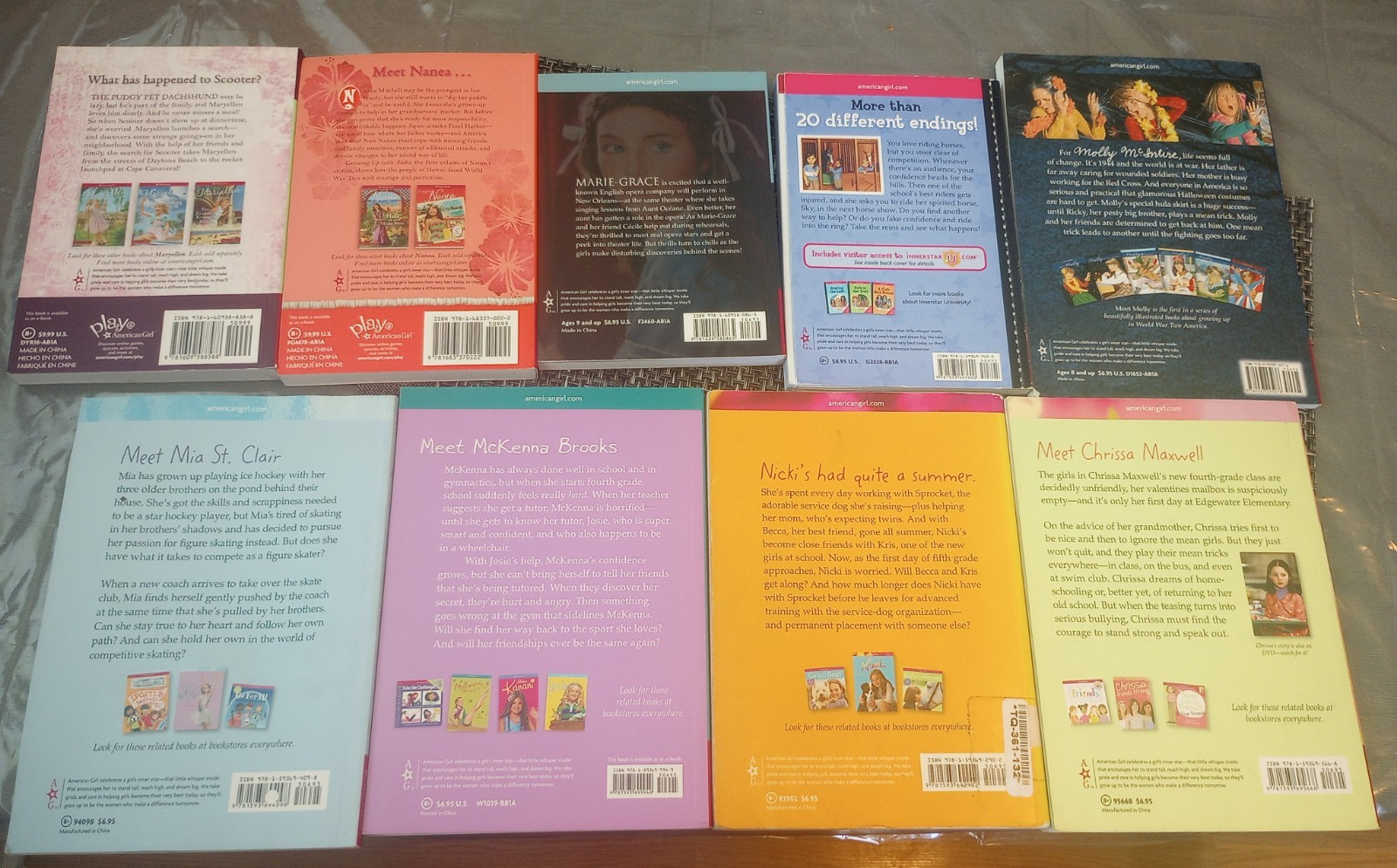 AMERICAN GIRL Books Various Titles and Authors LOT OF 18 SEE TITLES IN PICTURES