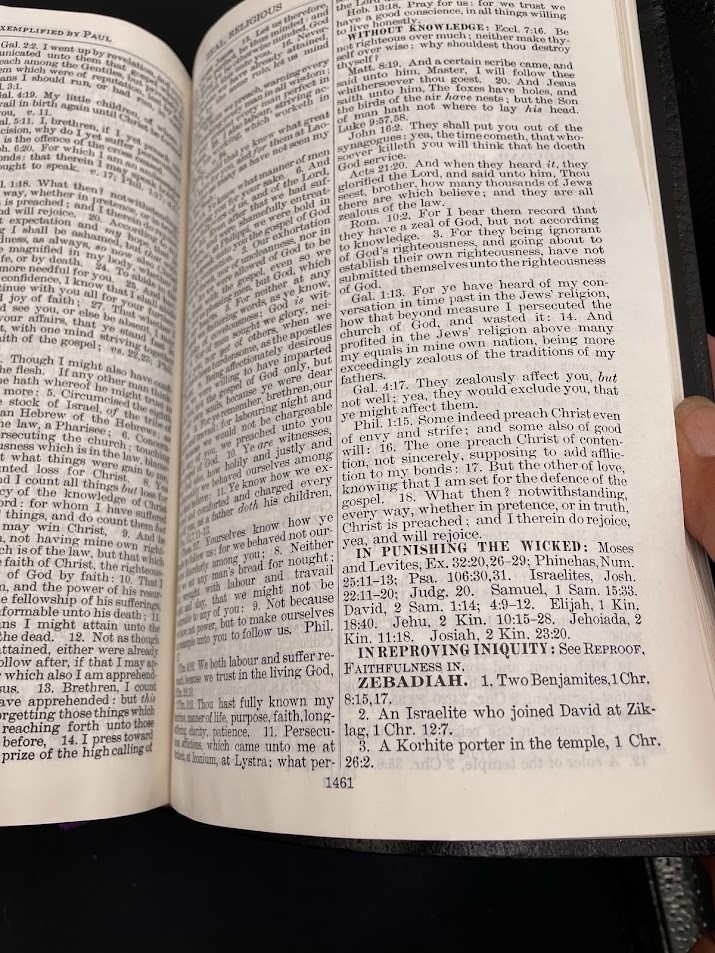 Nave’s Topical Bible Digest Black Leather Bound Thumb Indexed 1962 Southwestern