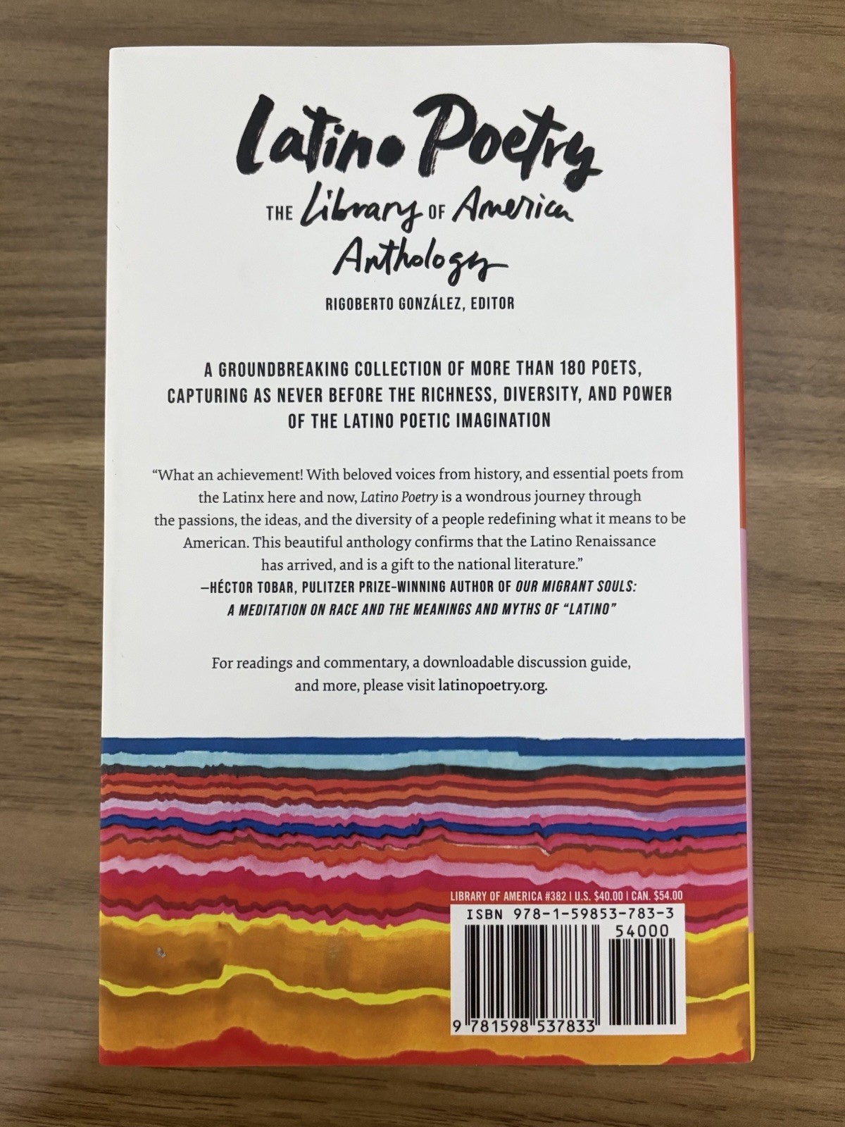 Latino Poetry: the Library of America Anthology (LOA #382) by Rigoberto González