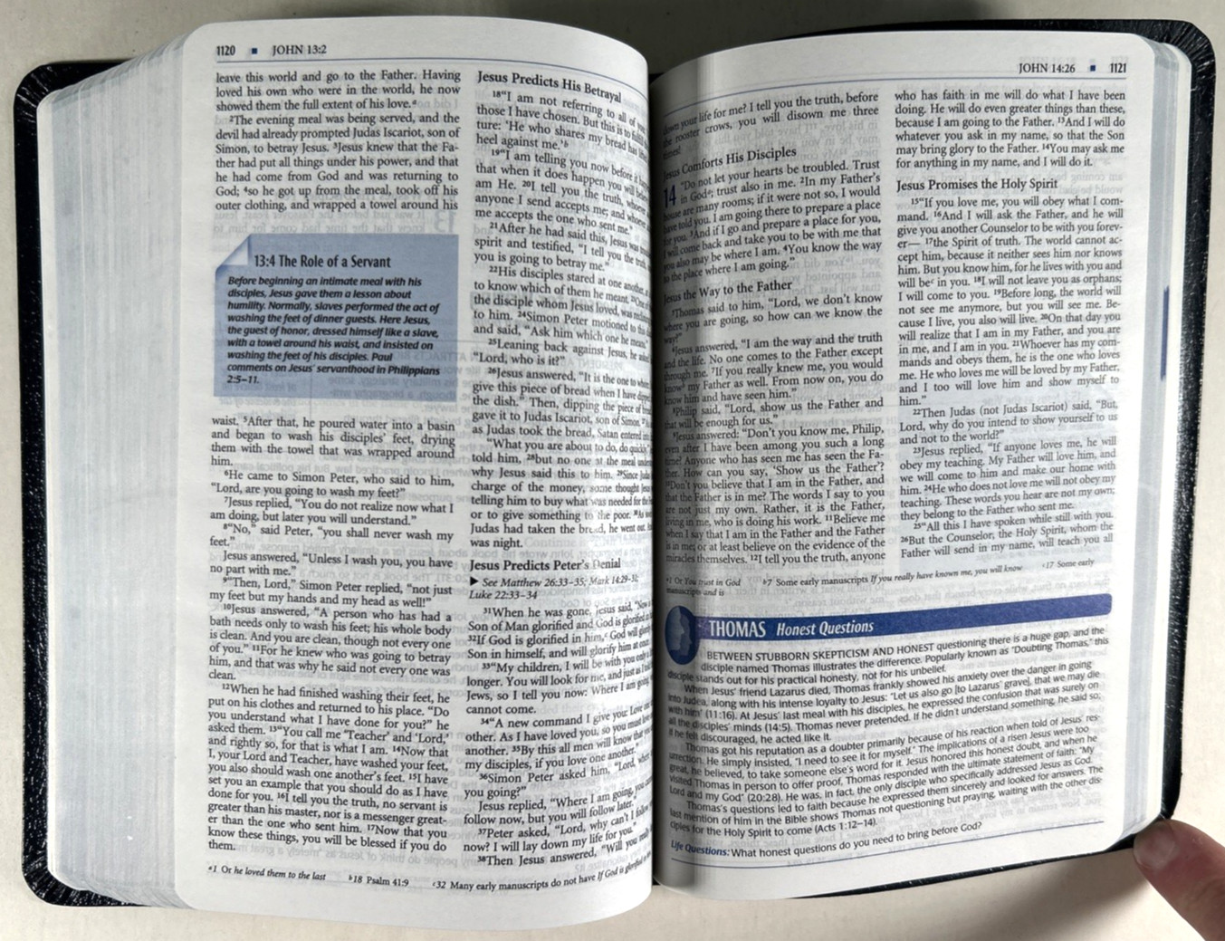 Scarce! 1984 NIV Student Bible Blue Bonded Leather Compact Yancey & Stafford VG-