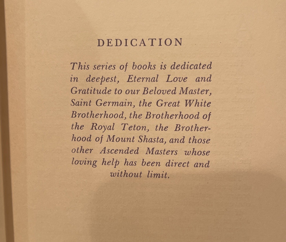Unveiled Mysteries # 1 by Godfre Ray King third edition 1939 “ I am “ Activity