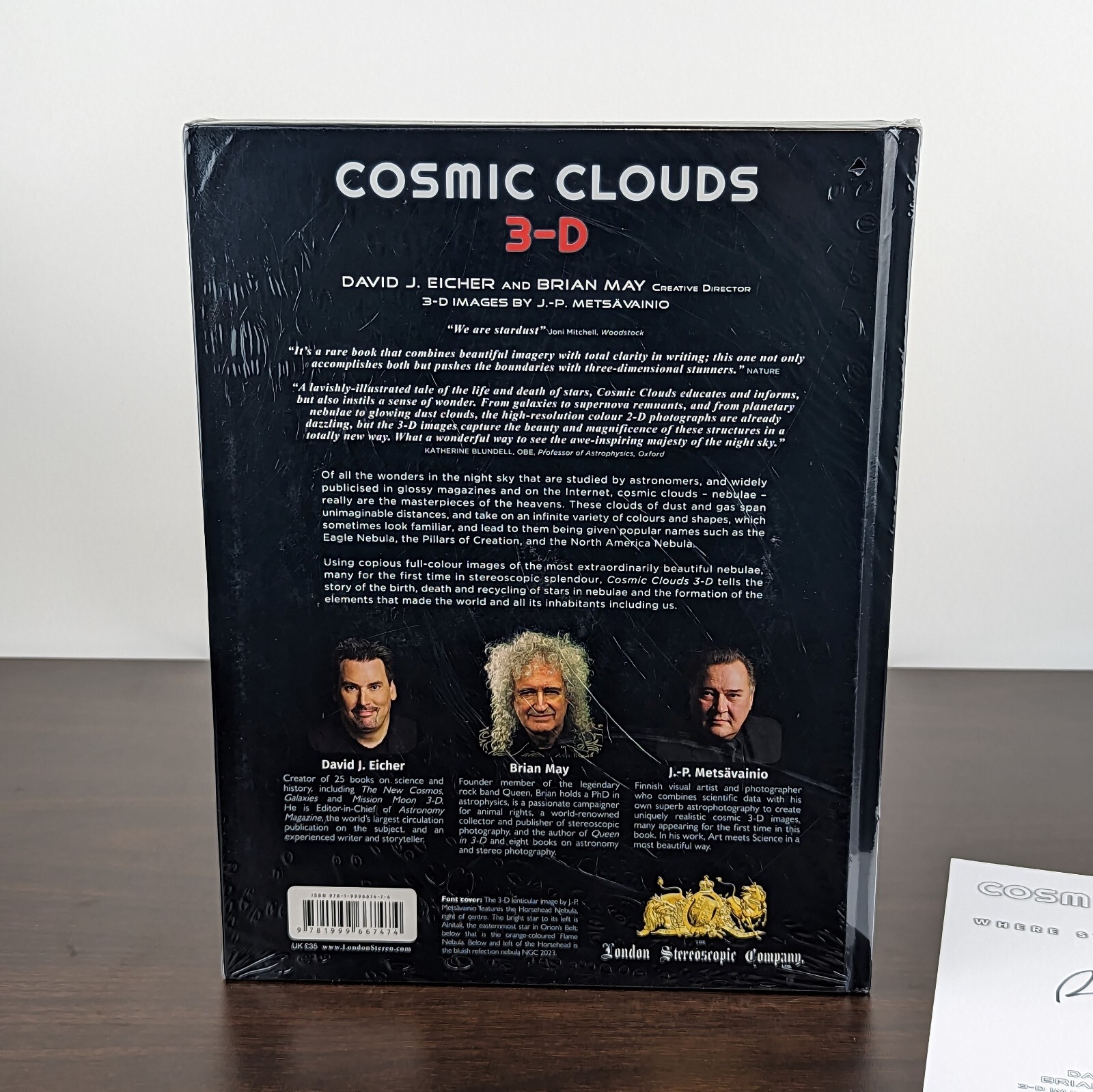 COSMIC CLOUDS 3-D Where Stars Are Born with SIGNED Bookplate by Brian May