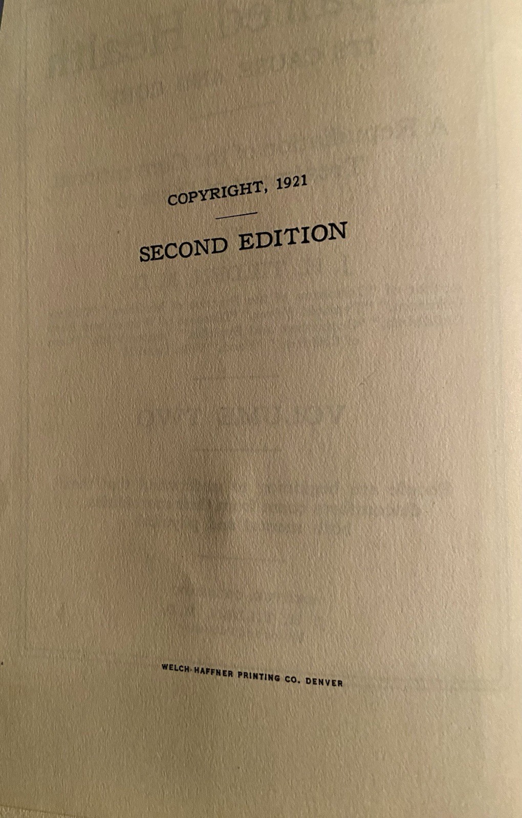 Impaired Health Cause & Cure Tilden 1921 Vol 2 Natural Hygiene NHA Naturopathy