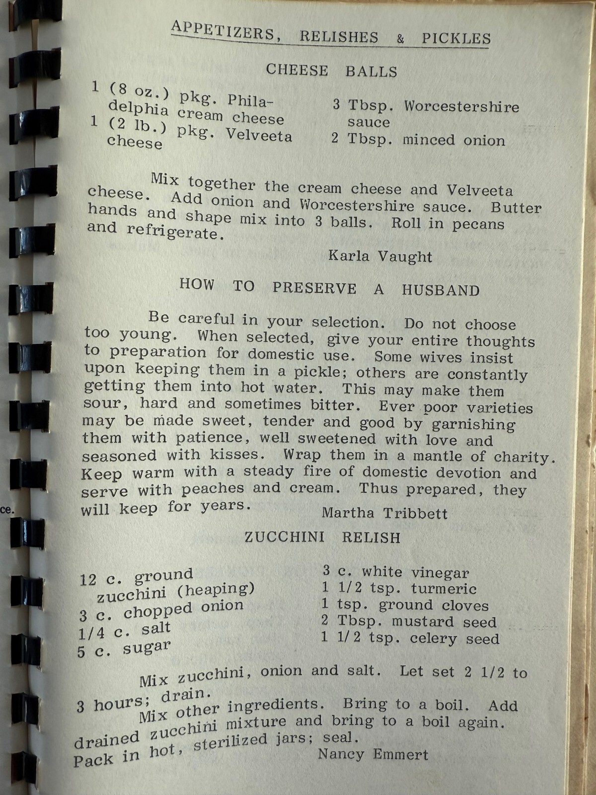 Vintage Cherished Recipes Cookbook Darlington Indiana Christian Church