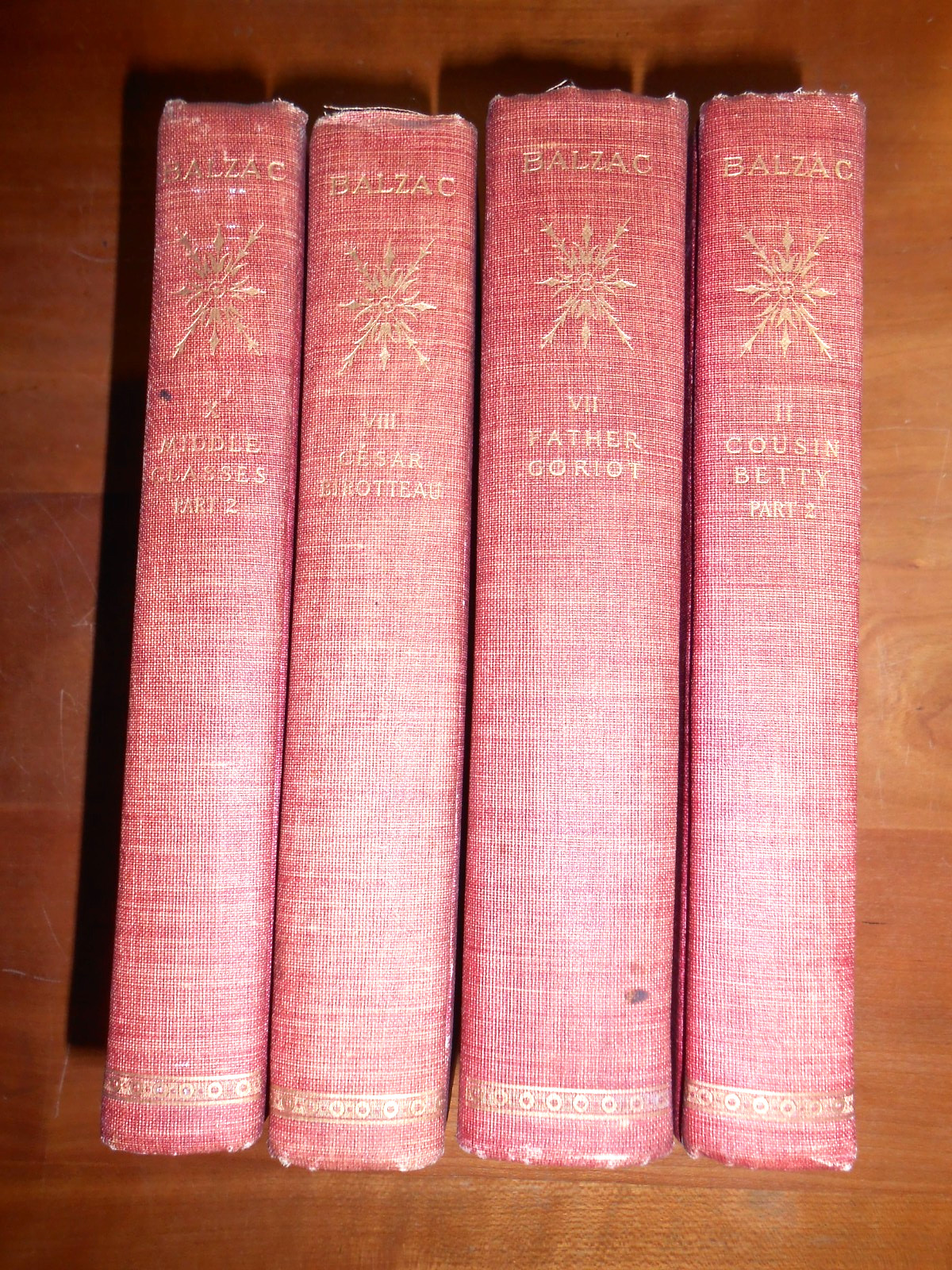 VTG RARE Honore de Balzac Lot of 4 “Parisian Life” Avil Publishing 1901 – HC GC