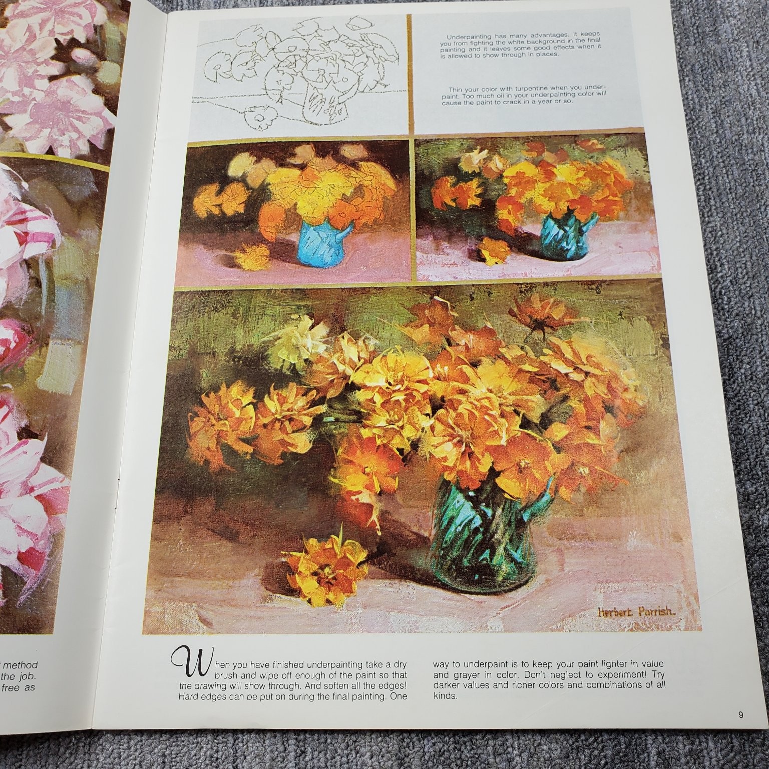 Flowers and Still Life Herbert Parrish Walter T Foster 151 Art Book
