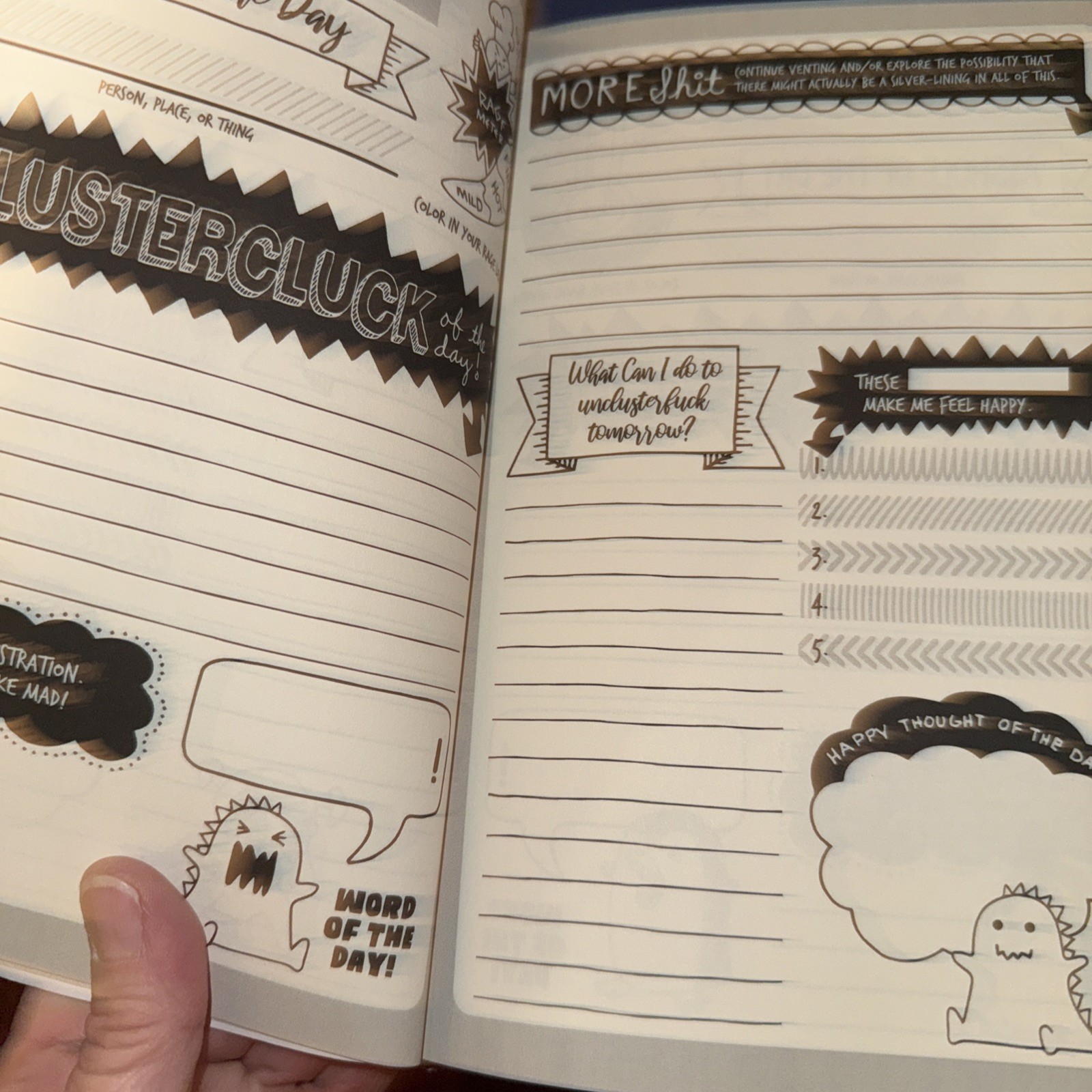 Rage Page : A Journal for the Bad Days by John T (2018, Trade Paperback) Unused