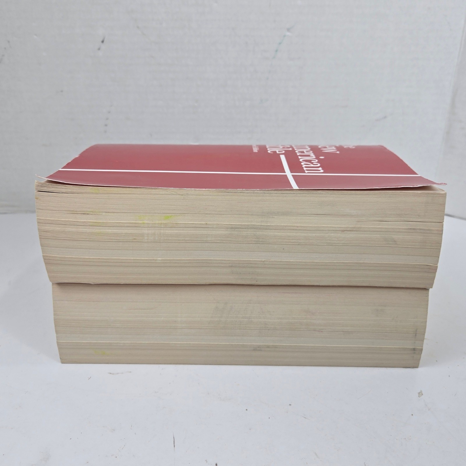 Lot of 2 The New American Bible Revised Edition NABRE World Catholic Press Red