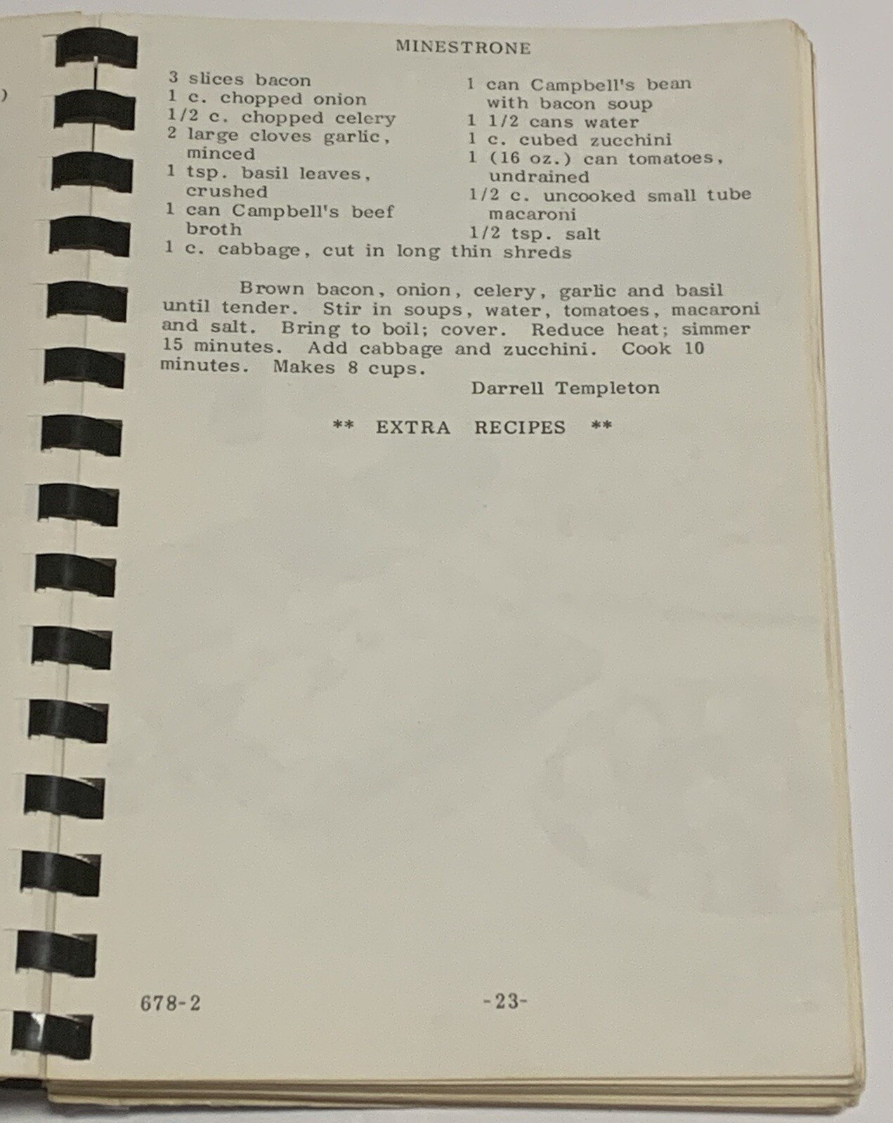 Vtg First United Methodist Church Cherished Recipes Cookbook Golden Colorado CO