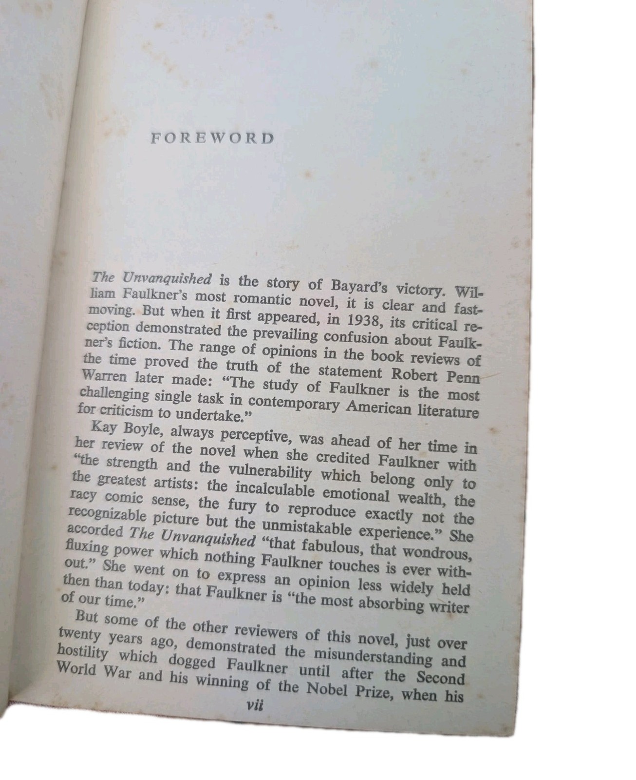 The Unvanquished William Faulkner 1959 Vintage Paperback Book Signet Classic
