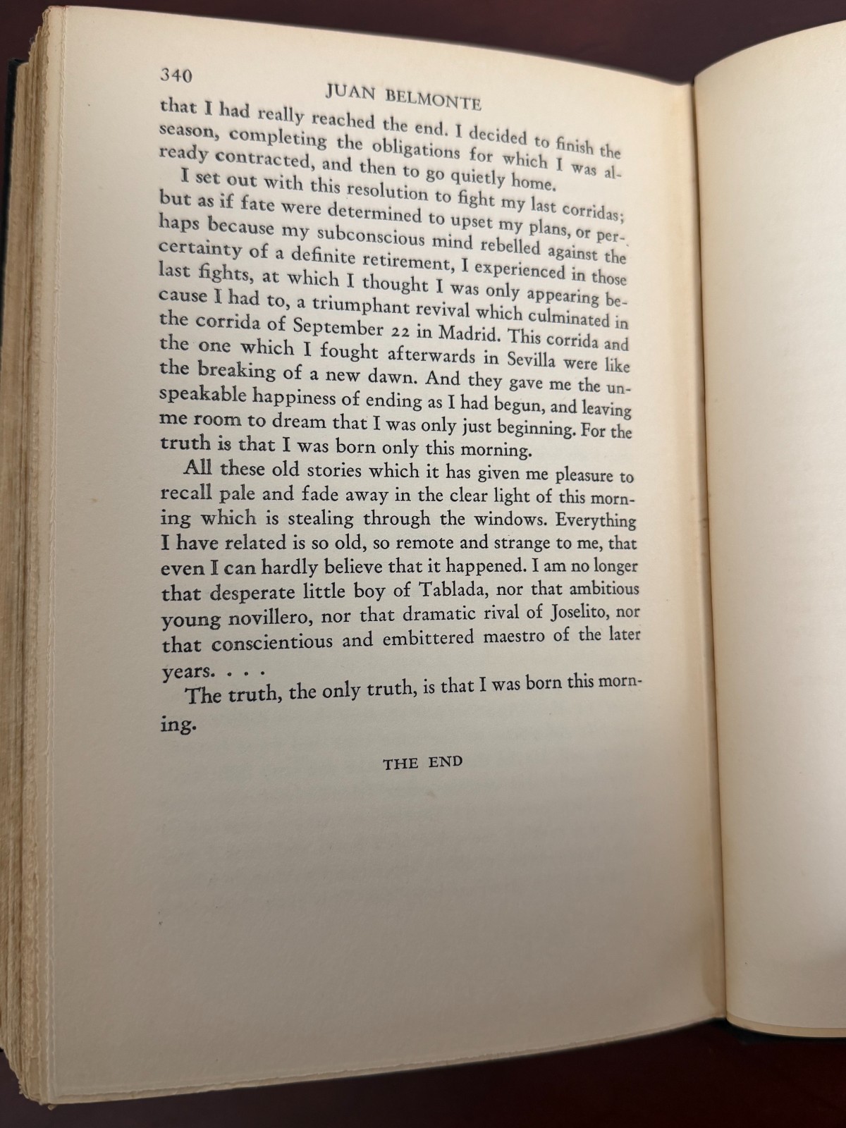 Juan Belmonte Killer of Bulls: the Autobiography of a Matador 1937 Hardcover