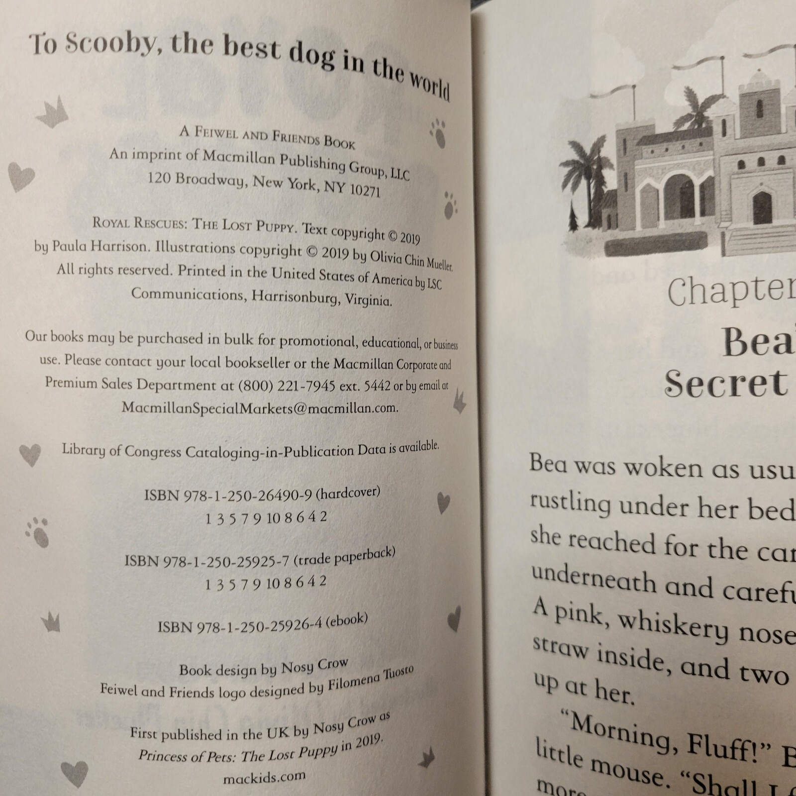 Royal Rescues The Lost Puppy By Paula Harrison PB 2019 Brand New 106 Pages