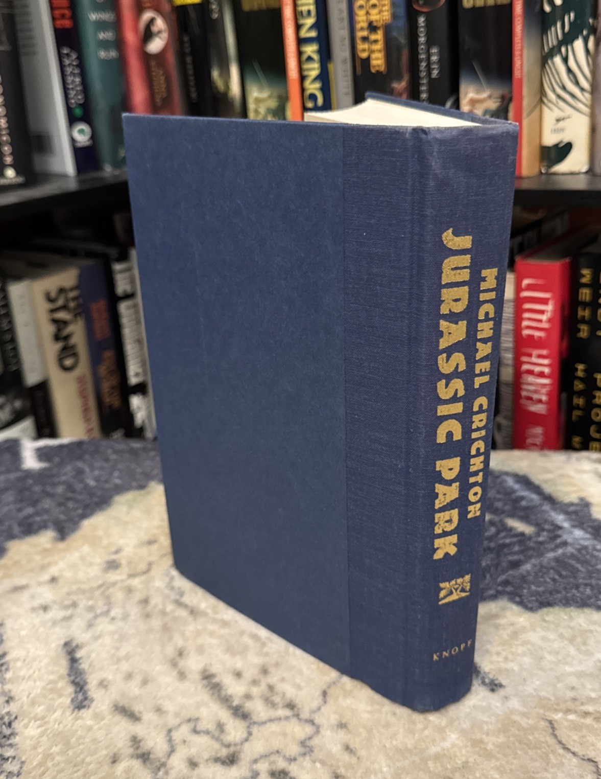 Jurassic Park – Michael Crichton (1990, Hardcover) First Edition/8th Print, G