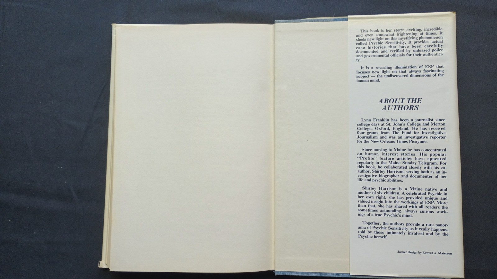 The Psychic Search – Shirley Harrison Lynn Franklin Psychic Powers Hardcover