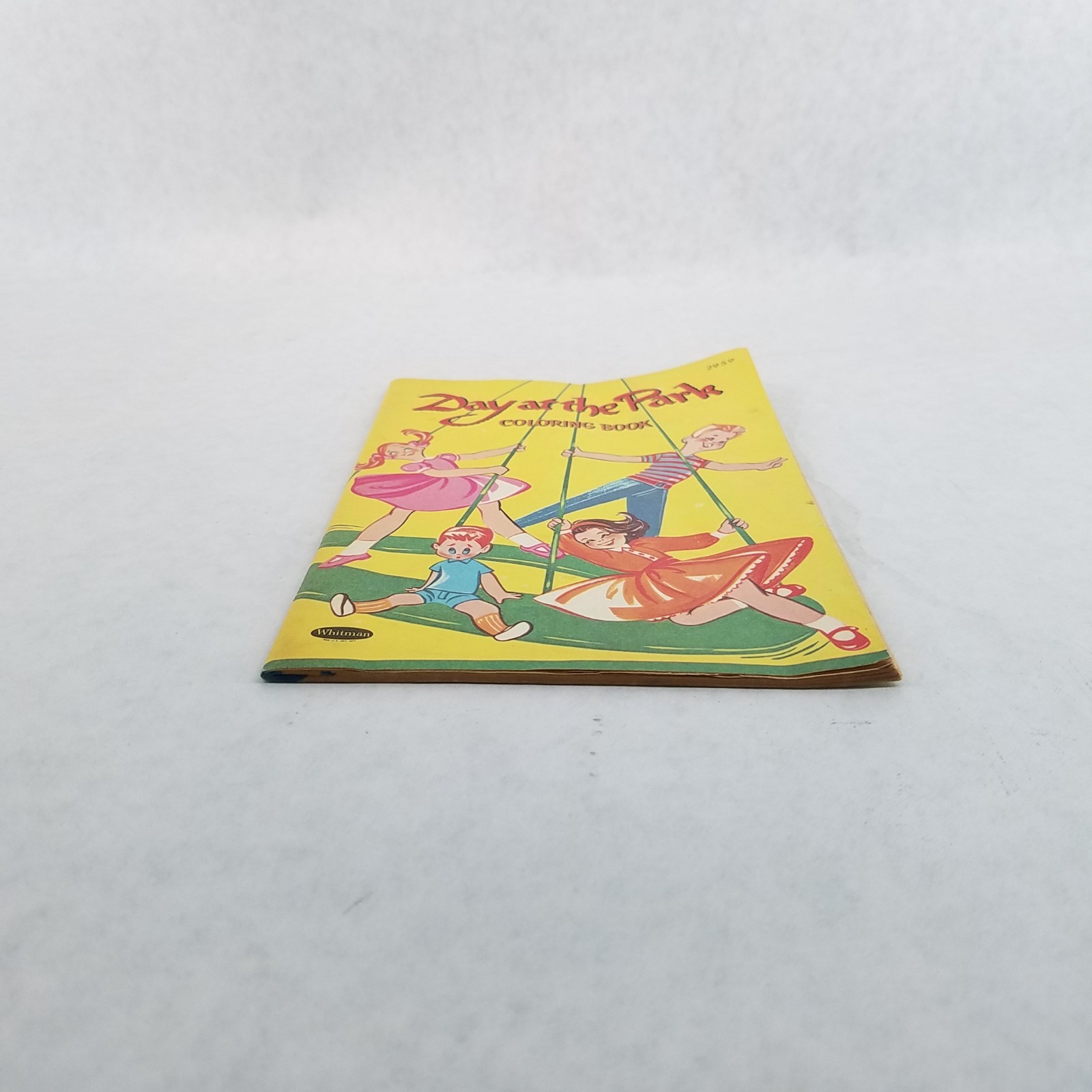 Vintage Coloring Book Day at the Park by Gerry Geischer 1963 Whitman Unmarked