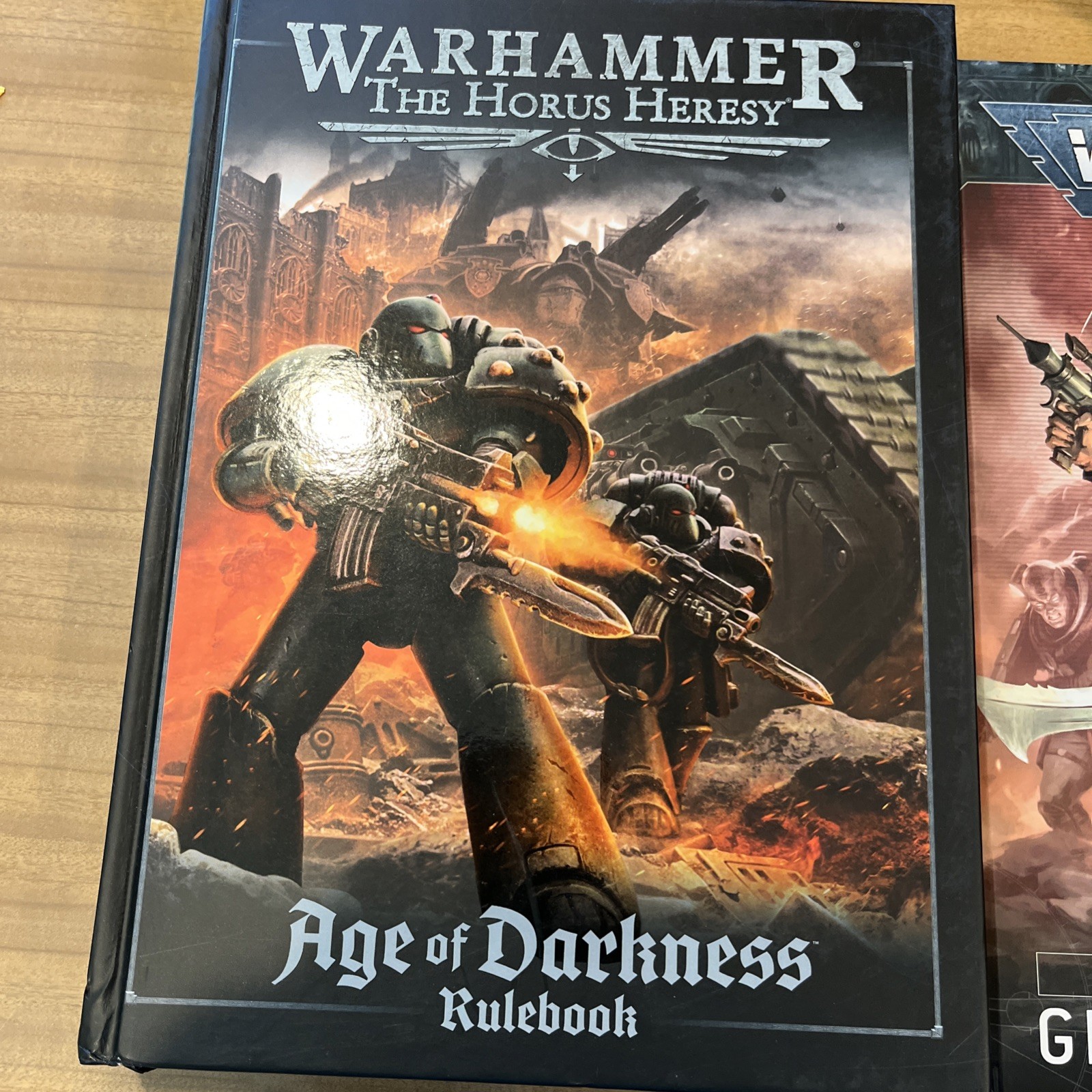 Warhammer 40,000 lot of 9 Hardcover books, Crusade, Horus, Roleplay, Codex.