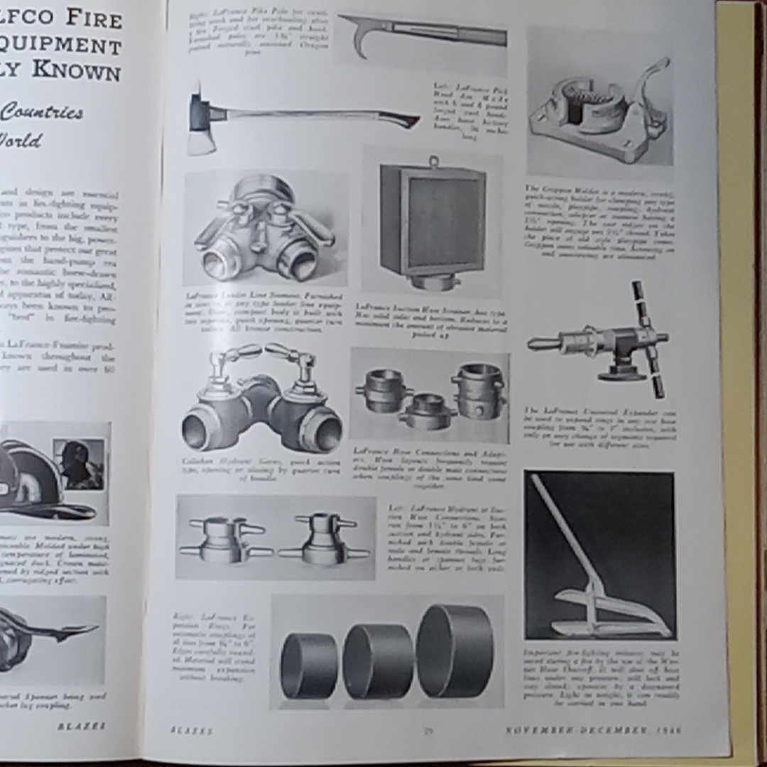 American La France Foamite Corporation 1946 Issues Bound + Ad Info