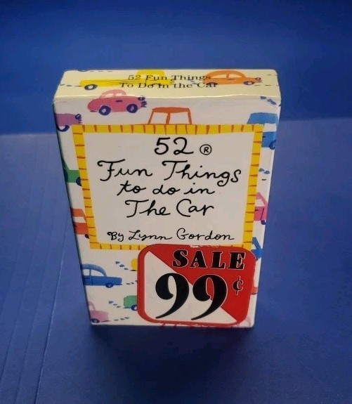 52 Fun Things to Do in the Car by Lynn Gordon (1994, Cards,Flash Cards) F-sealed