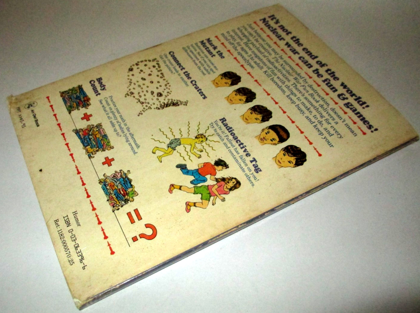 Rare Vintage The NUCLEAR WAR FUN BOOK 1982 Weird Satire Creepy OOP Games to Play