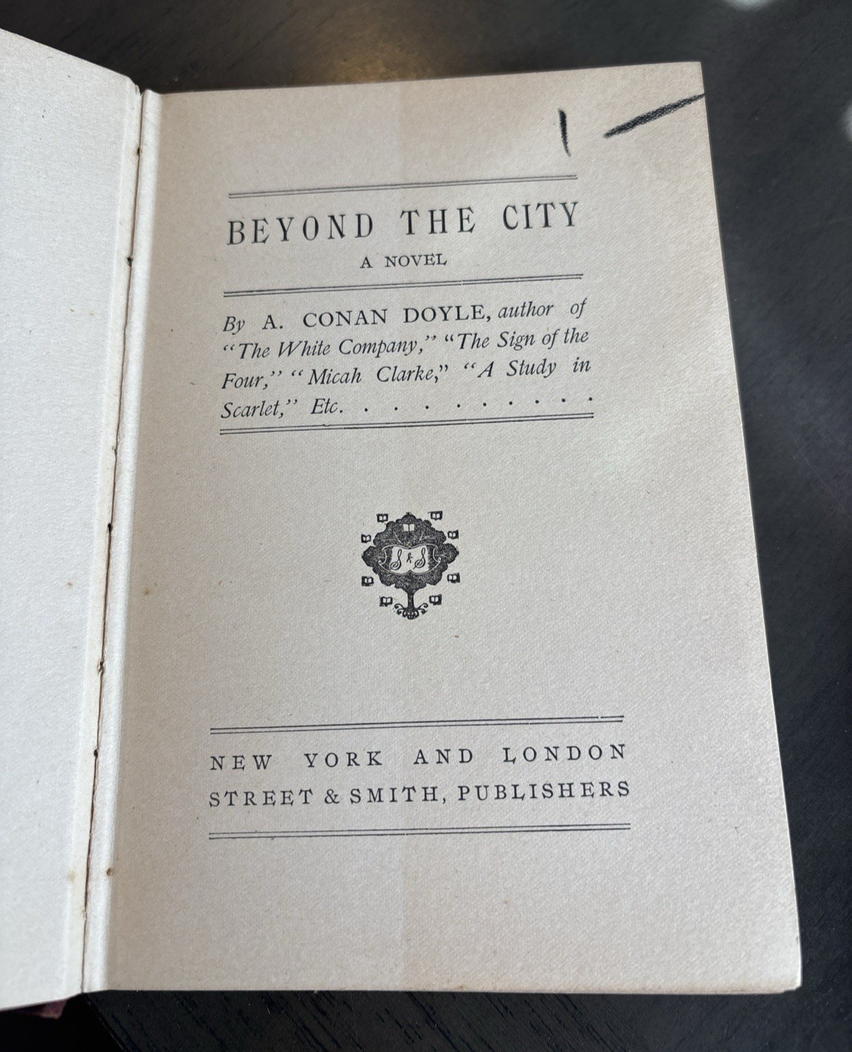 Beyond the City by A. Conan Doyle – Vintage Street & Smith Edition c.1905