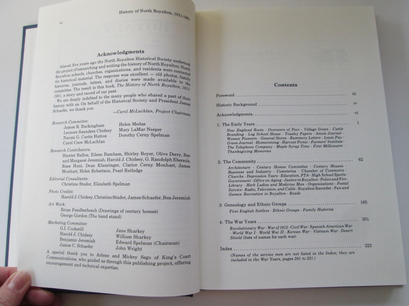 HISTORY OF NORTH ROYALTON OH 1811-1991 / Illustr. Hardcover 230 Pages