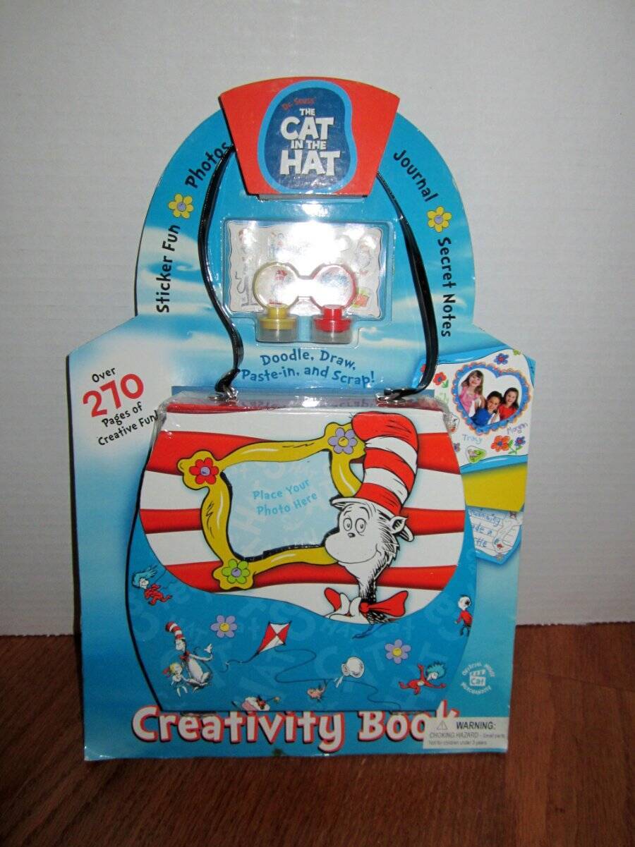 Vintage 2003 Dr Suess The Cat in the Hat Creativity book Journal Rare New