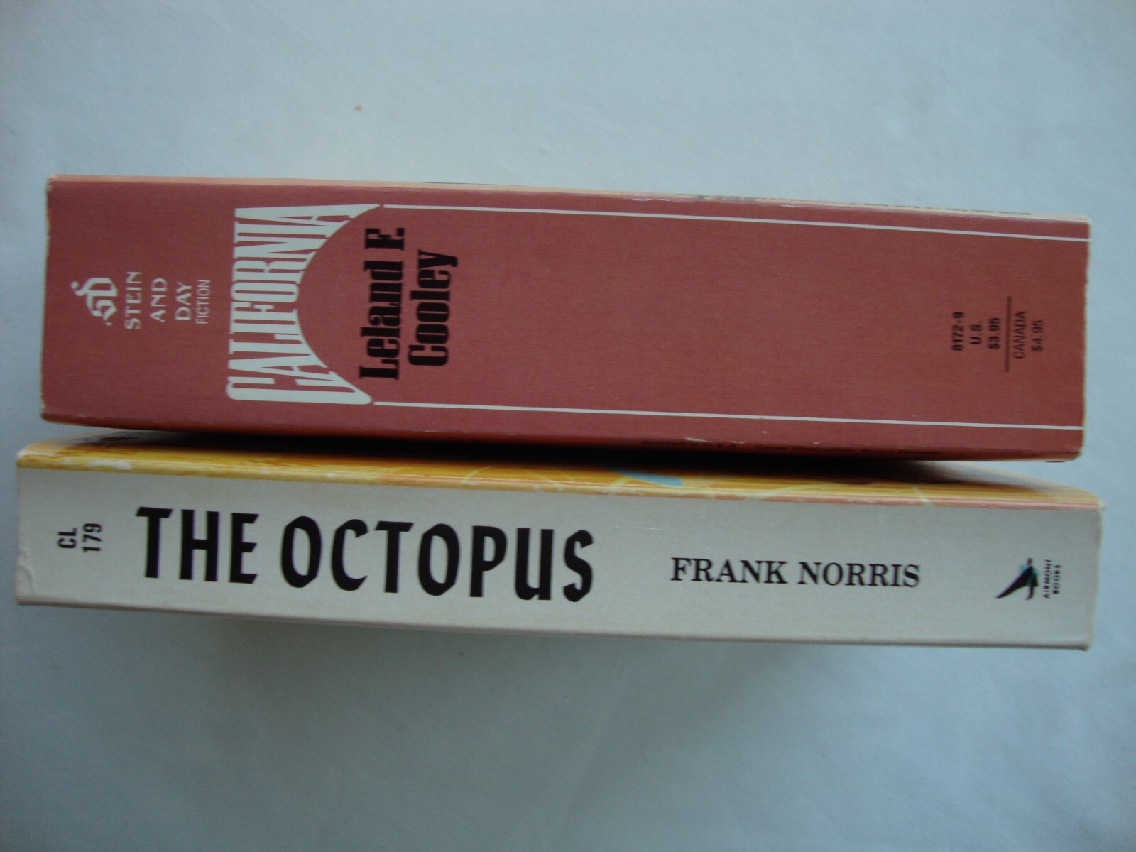 2 new OCTOPUS, CALIFORNIA pb books HISTORICAL DRAMA paperbacks FICTION, rare