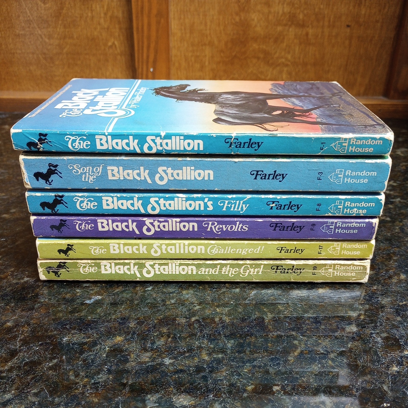 The Black Stallion Set Of varies Paperback Books 1980’s Walter Farley LOT of 6