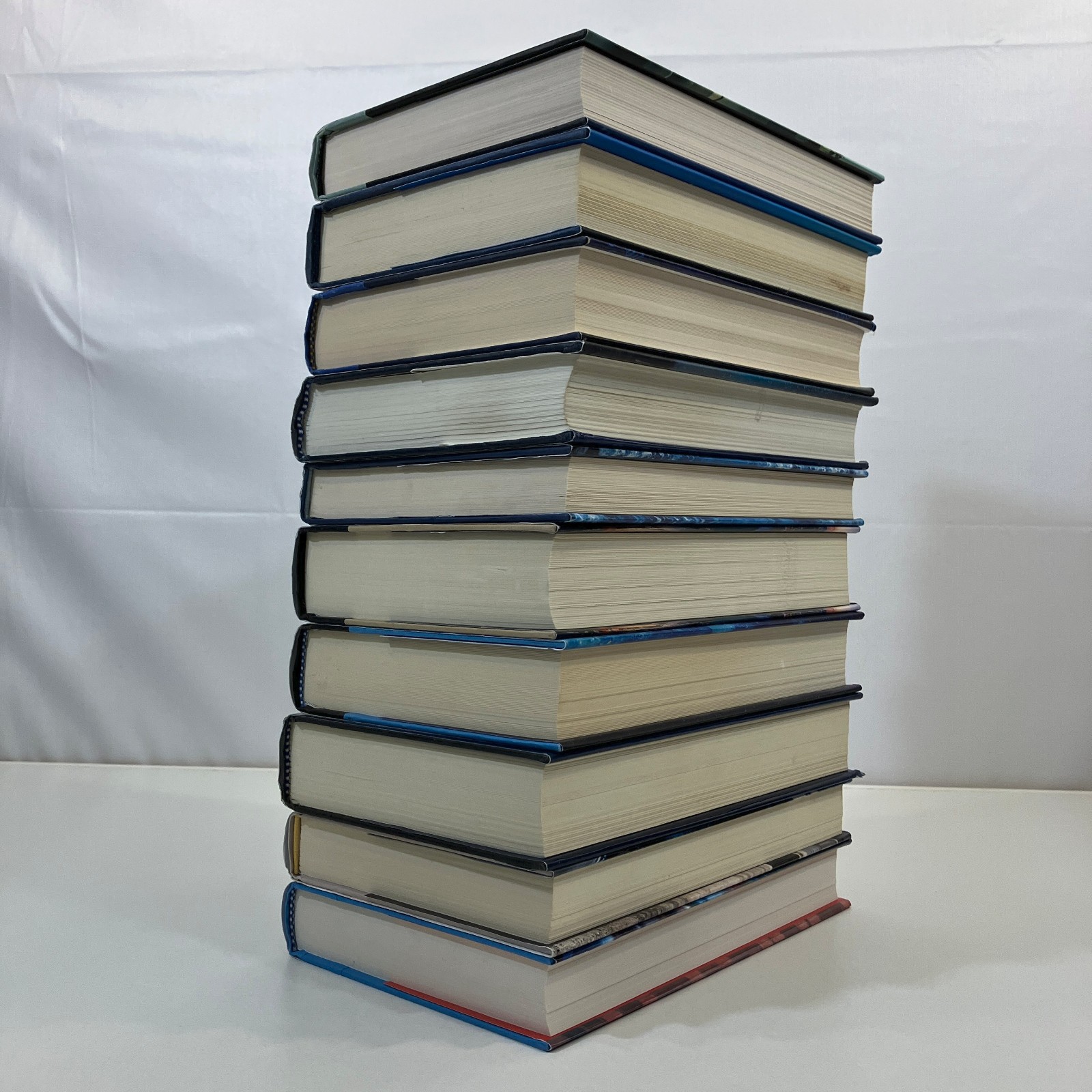 Decorator Fiction 10 Book Lot Blue Teal Mystery Thriller HCDJ Mark Greaney