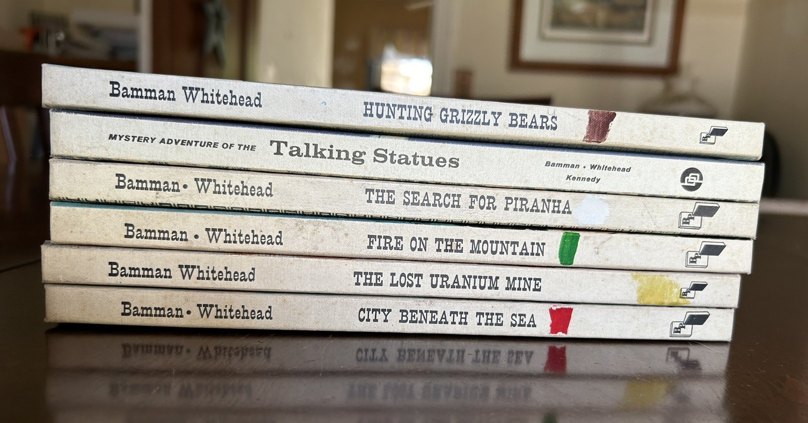 Lot of 6 World Adventure Mystery Whitehead Benefic Press HB Hardcover Vintage