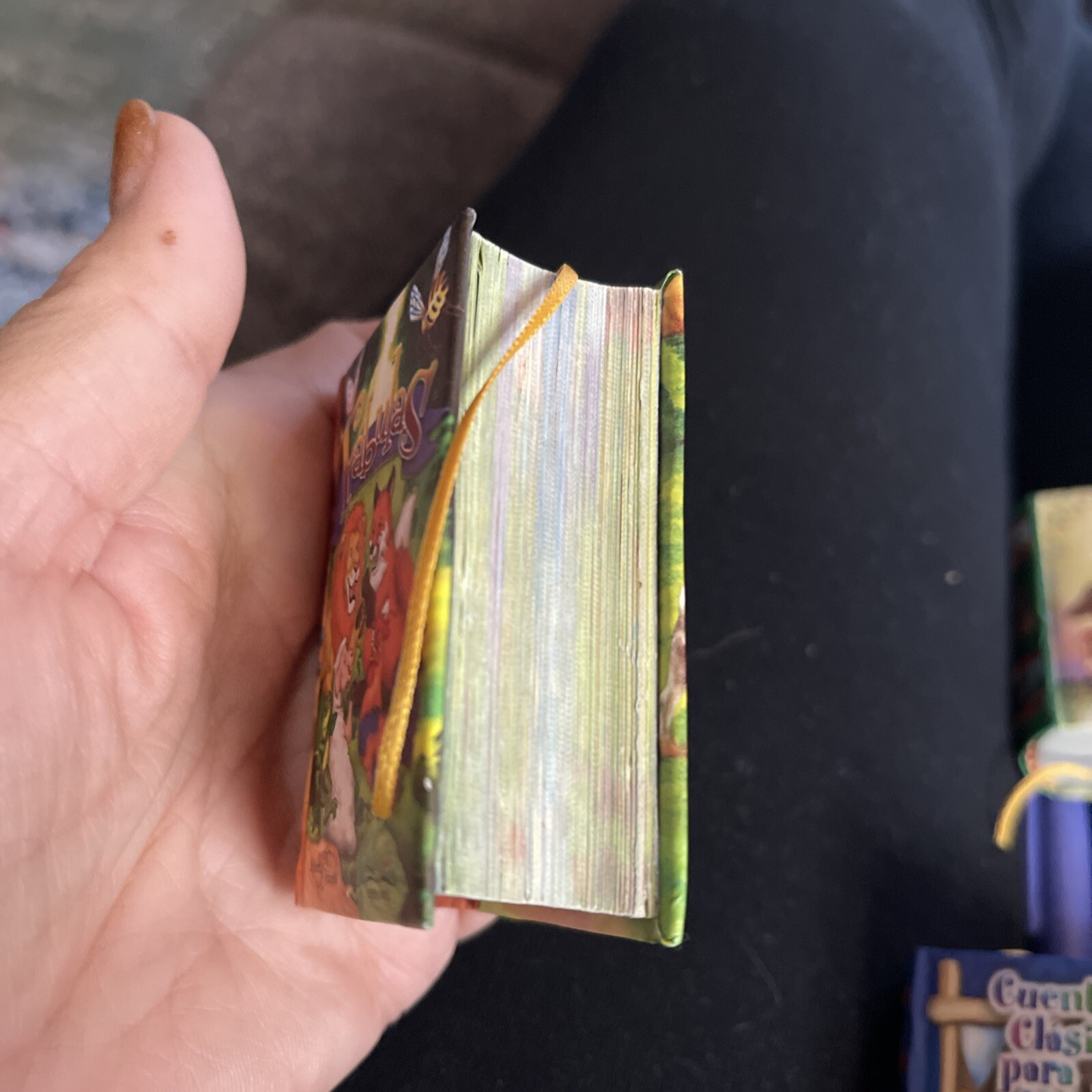 new Fabulas (Aesop’s Fables)mini book 2.60″ H hardcover 435 pages Spanish (x4)