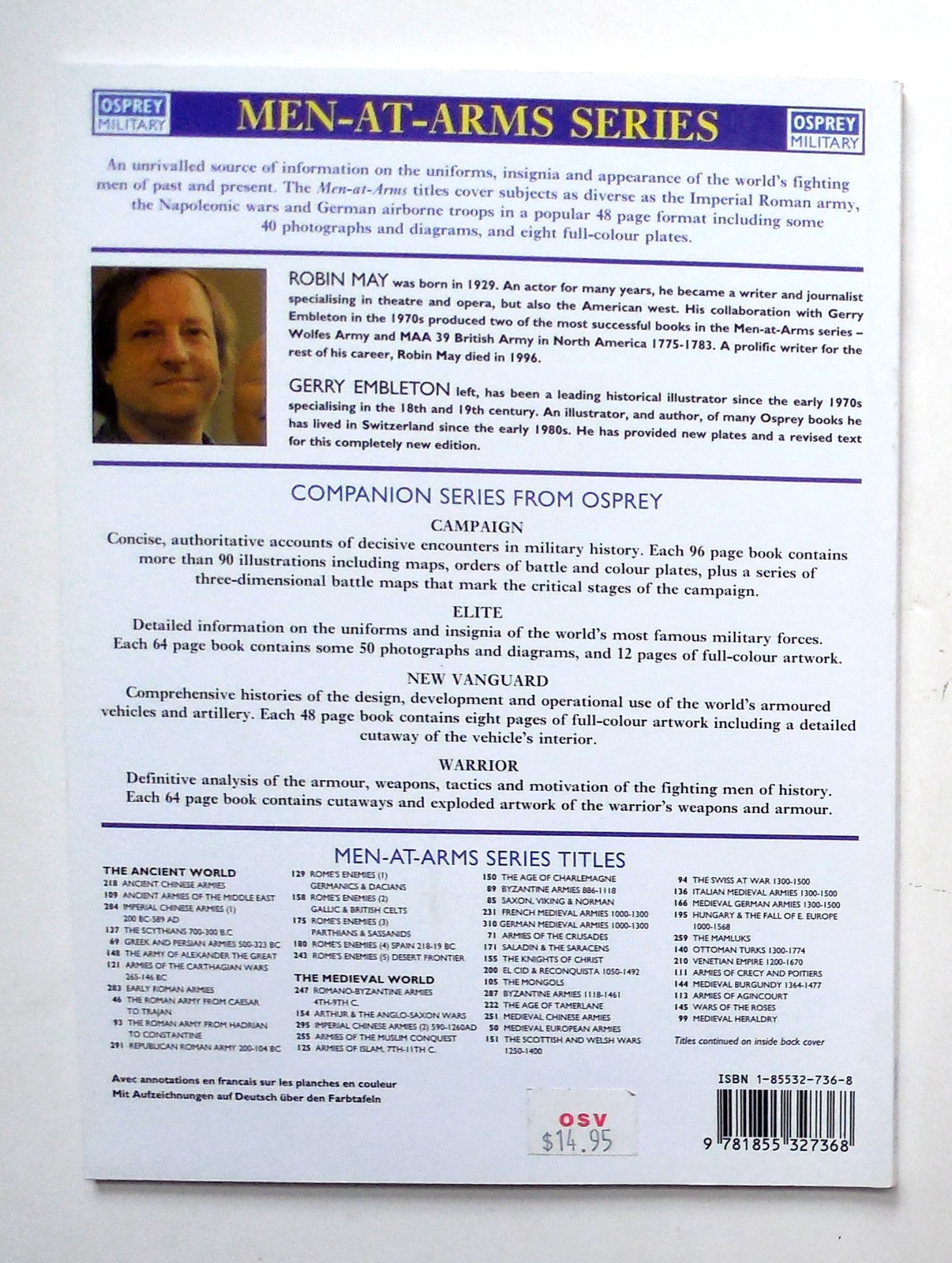 Osprey Men at Arms Series “Wolfe’s Army” Book No. 48 – Revised Edition