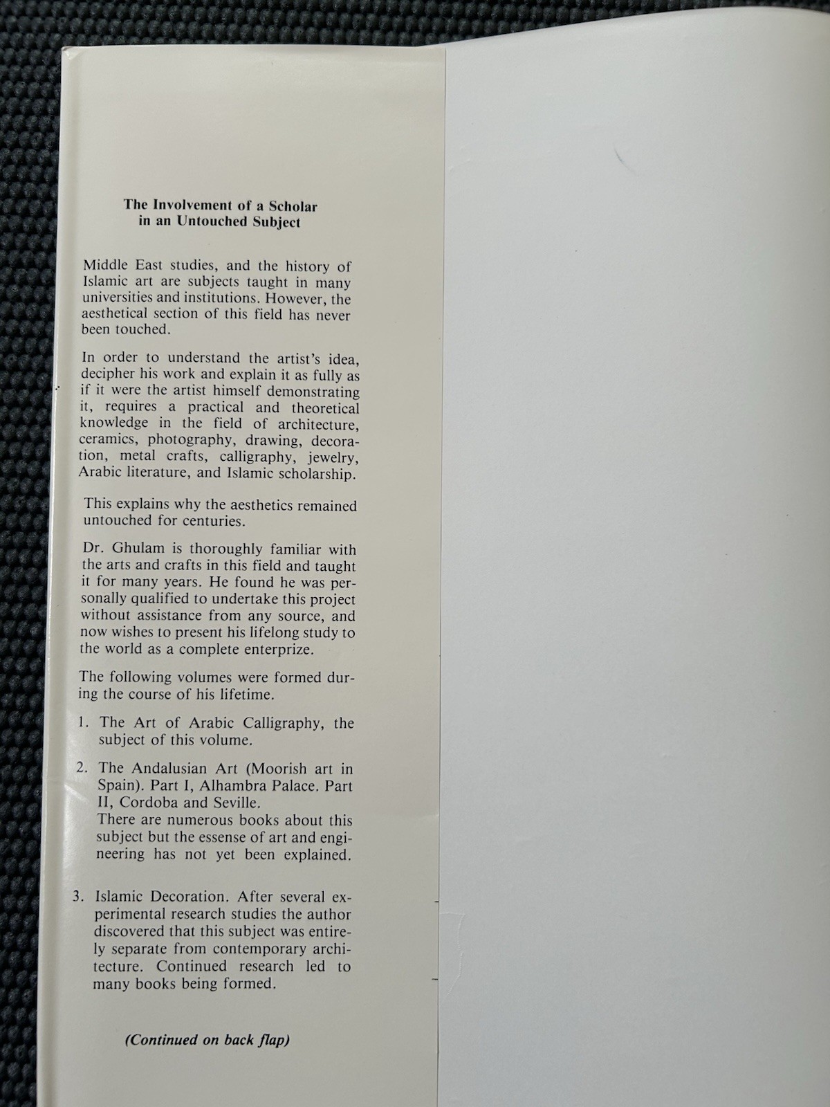 The Art of Arabic Calligraphy Hardcover – 1982 by Dr. Yousif Mahmud Ghulam