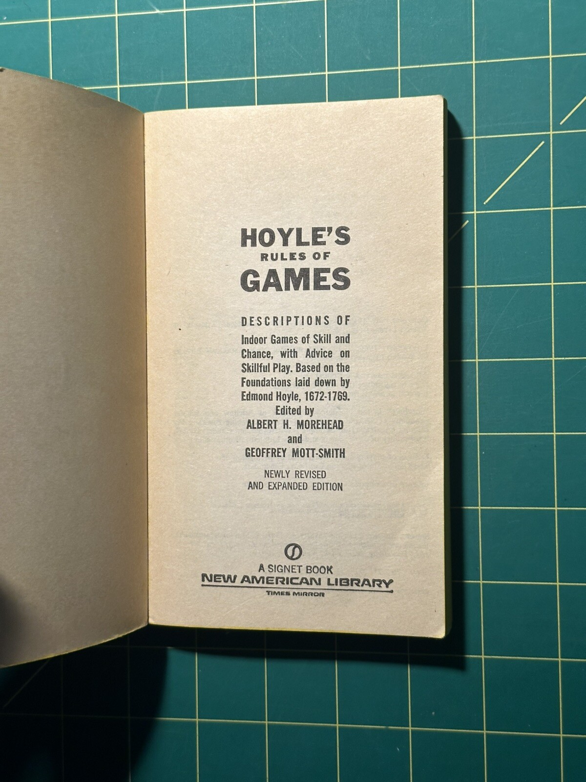 Hoyle’s Rules of Games by Albert H. Morehead & Geoffrey Mott-Smith