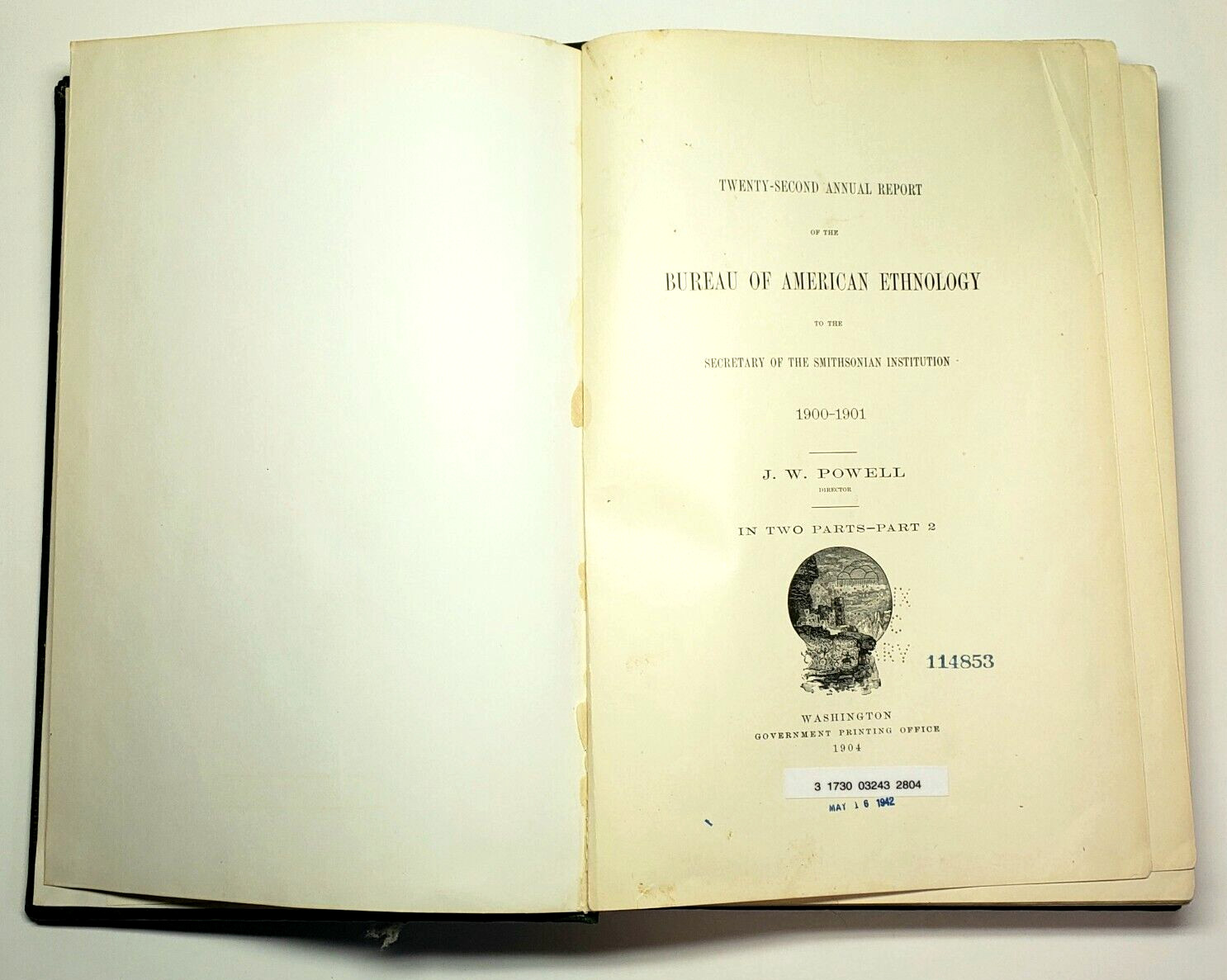 American Indian Ethnology Twenty Second 22nd Annual Report 1901-1902 Part 2