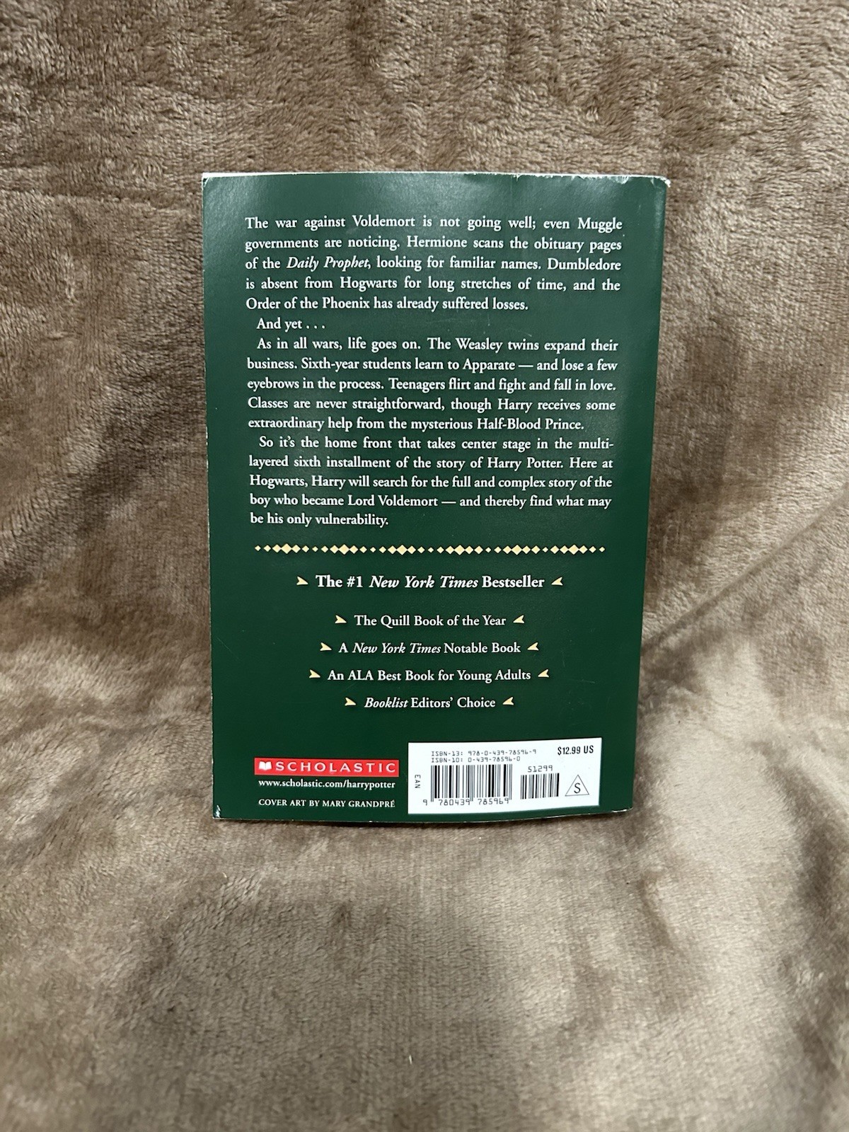 Harry Potter 5 Book Set 1-4, 6-7 Slightly Creased Slightly Withered