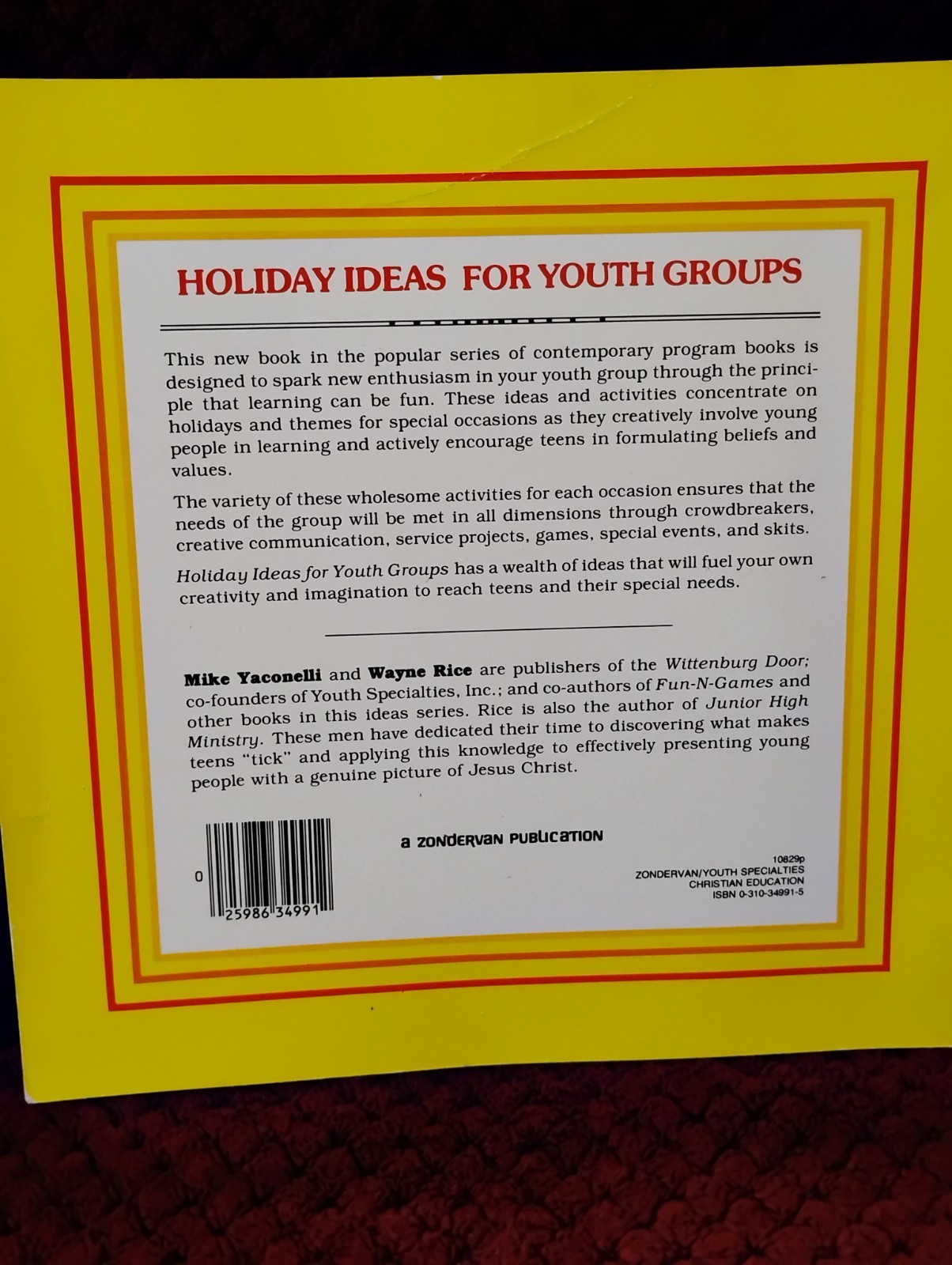 1970s Christian Youth Group books, from Mike Yaconelli & Wayne Rice, 3 books