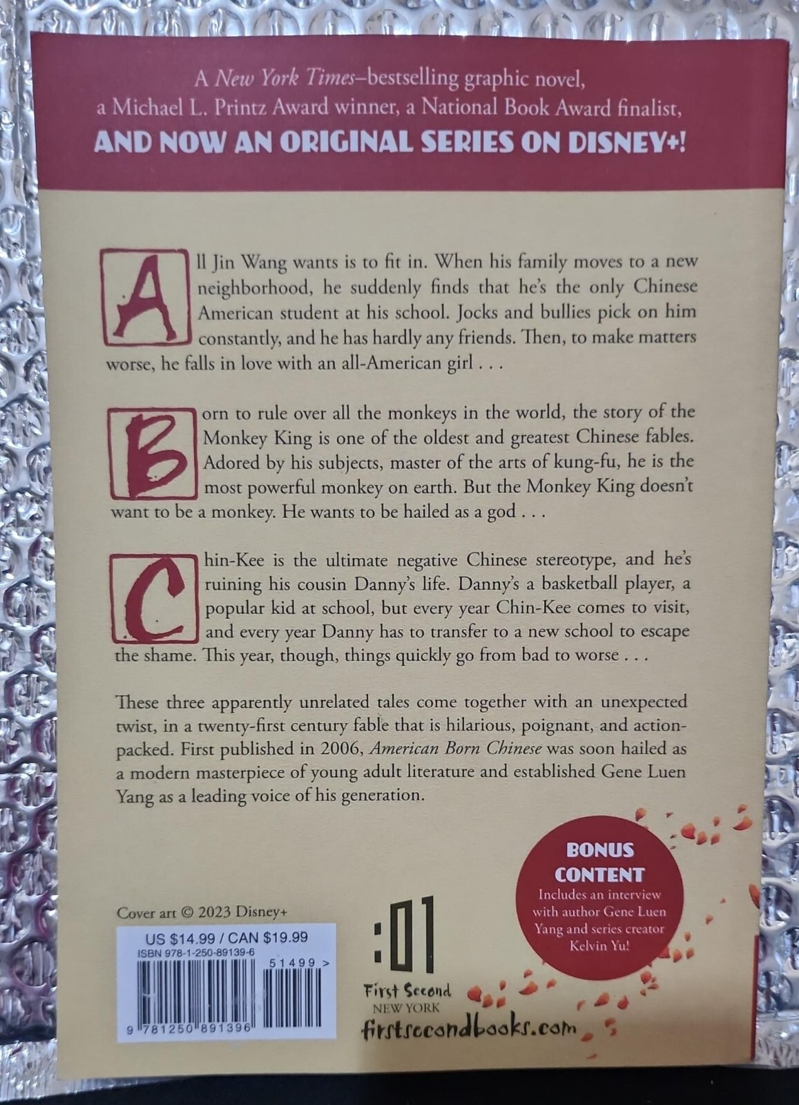 DISNEY ~ AMERICAN BORN CHINESE ~ By Gene Luen Yang