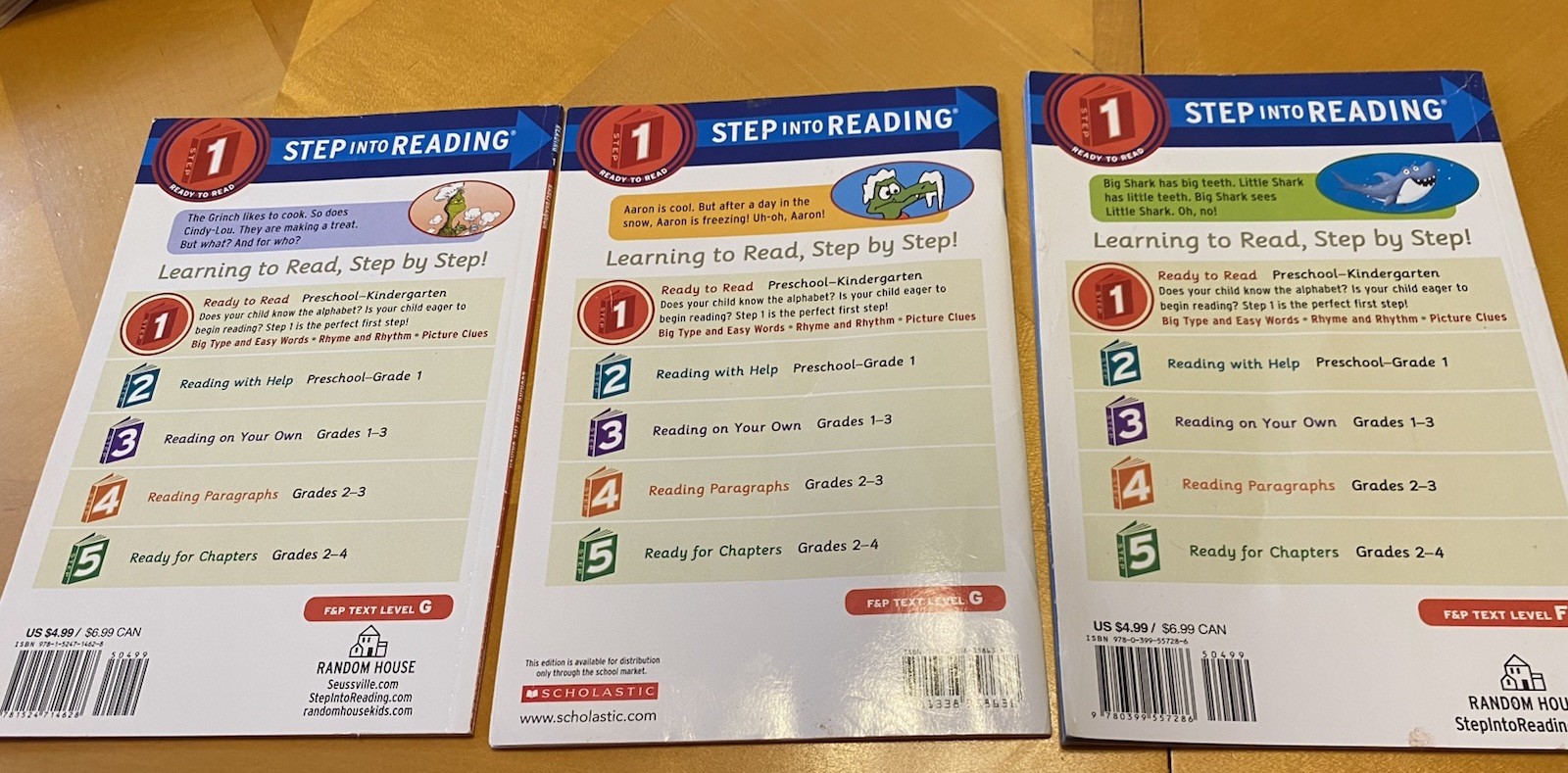Set of 12 Paperback Books: My First Reading, Step Into Reading, I Can Read