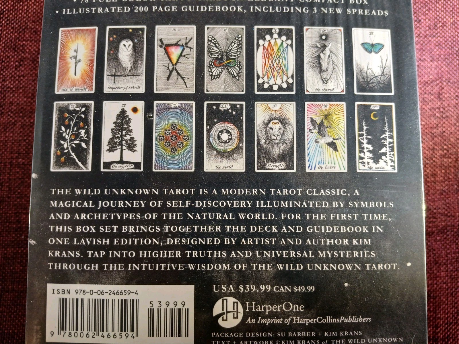 The Wild Unknown Tarot Deck & Guidebook Box Set By Kim Krans Brand New Sealed