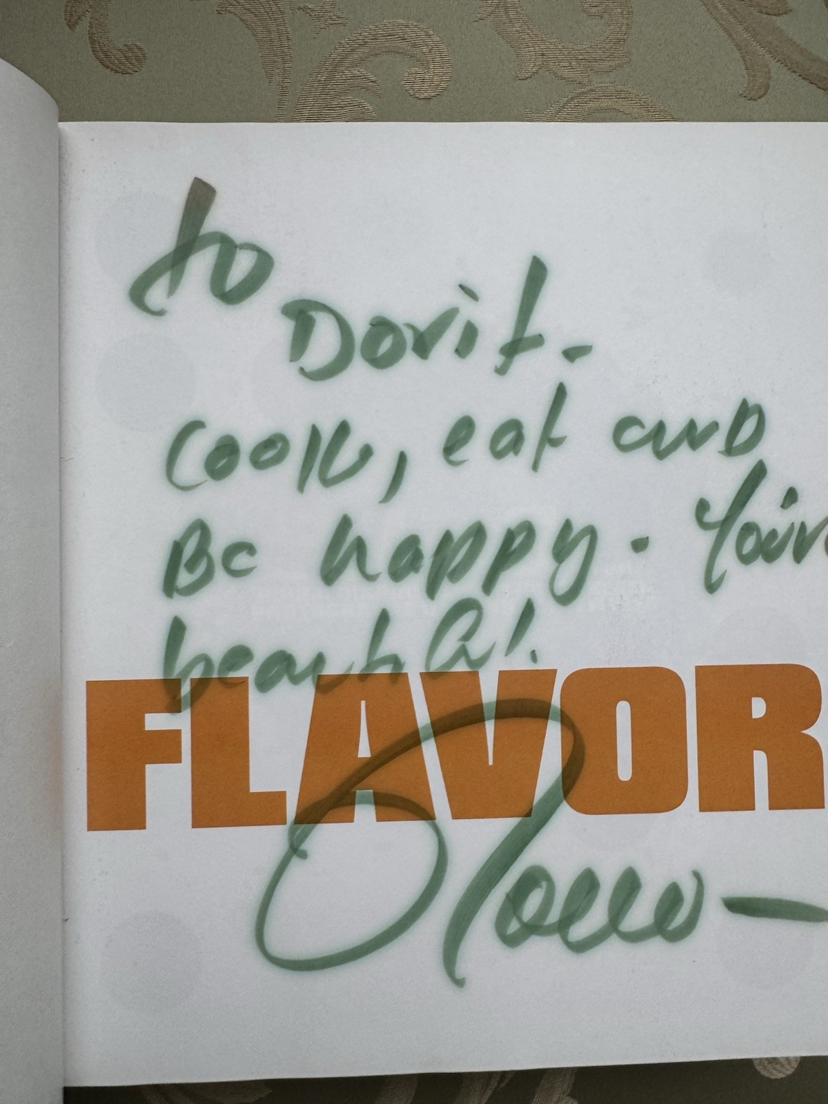 2 Rocco DiSpirito Cookbook SIGNED Flavor Negative Calorie Diet
