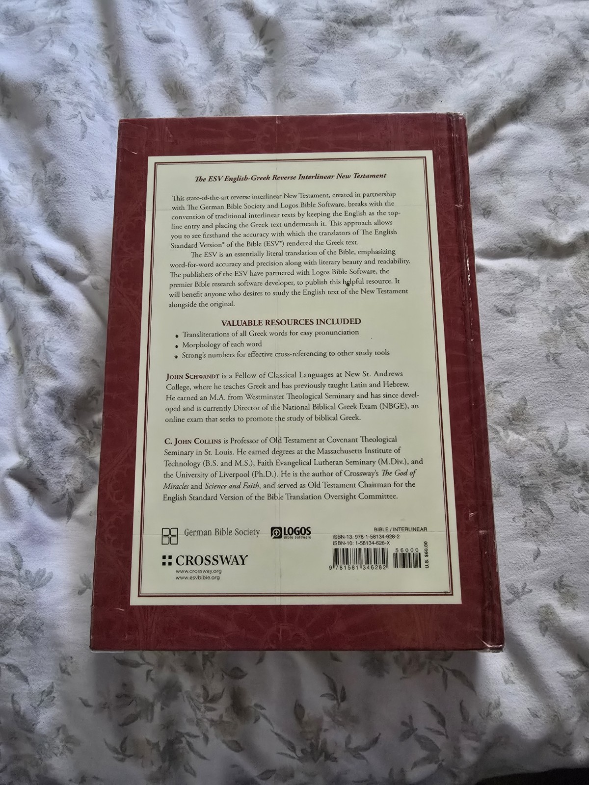 THE ENGLISH-GREEK REVERSE INTERLINEAR NEW TESTAMENT Book ESV Schwandt