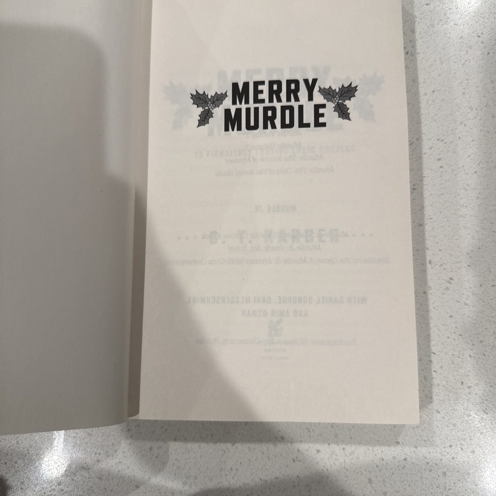 Merry Murdle: 25 Fiendishly Festive Logic Puzzles — G. T. Karber – Paperback