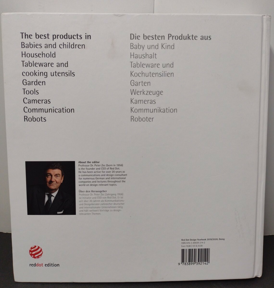 Doing 2019/2020: Red Dot Design Yearbook by Peter Zec English & German Hardcover