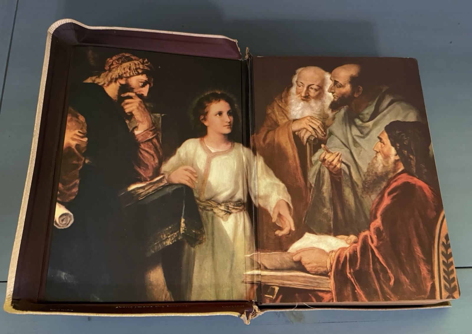 HOLY BIBLE 1960’s Catholic Press HOLY NAME DELUXE EDITION Illustrated