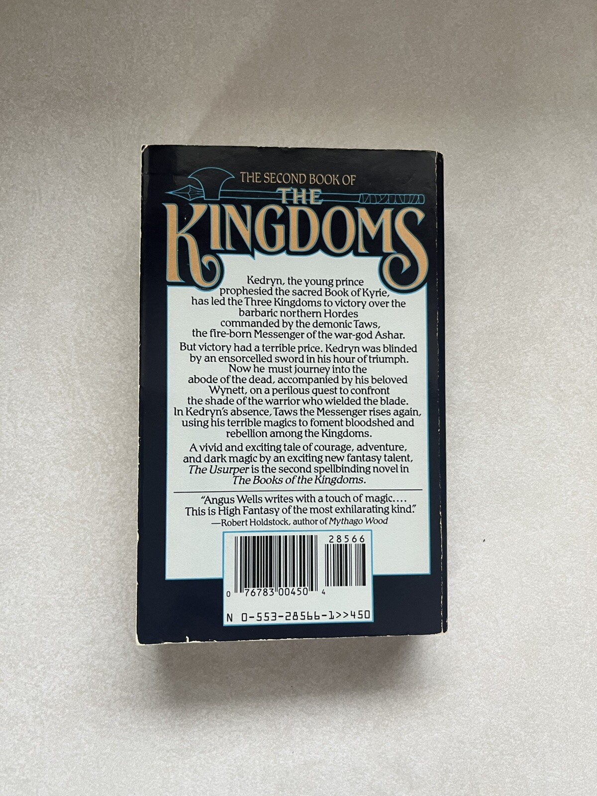 The Usurper PB Paperback Book The Kingdoms Angus Wells Bantam Books VG! Pics!