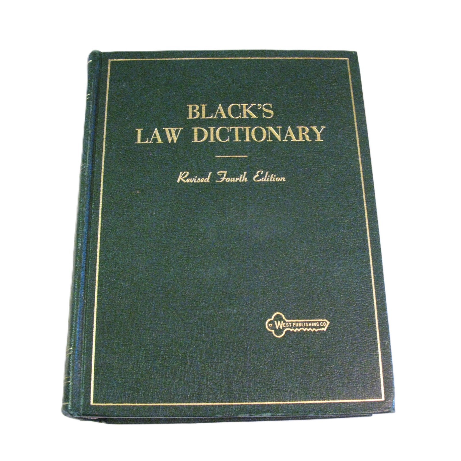 BLACK’S LAW DICTIONARY Revised 4th Edition Henry Campbell Black Hardcover 1968